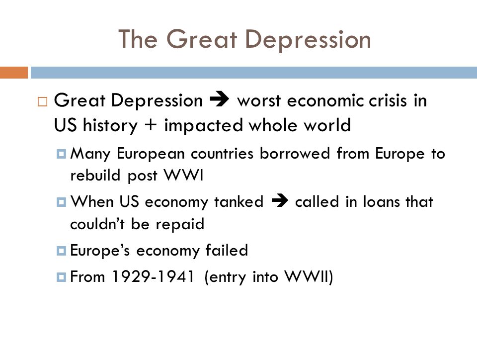 The Great Depression Essay